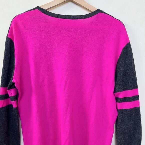 Autumn Cashmere Mens Xsmall Crew Neck Pink Grey Sweater - Picture 10 of 12